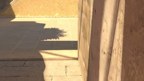 Close-up of the aim point just before the throw