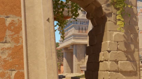 Close-up of the aim point just before the throw