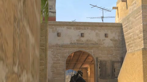 Close-up of the aim point just before the throw