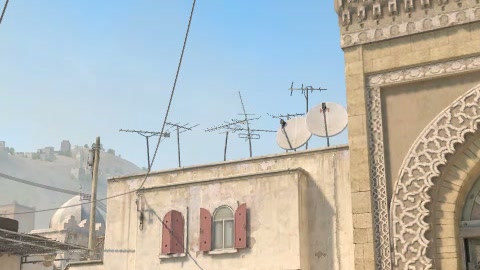 Close-up of the aim point just before the throw