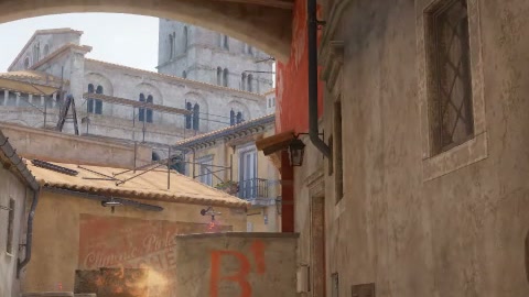 Close-up of the aim point just before the throw