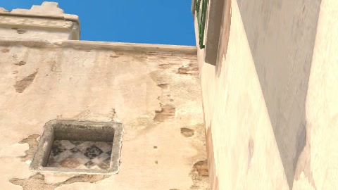 Close-up of the aim point just before the throw