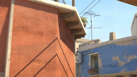 Close-up of the aim point just before the throw