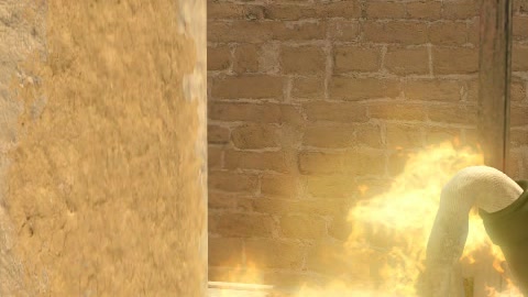 Close-up of the aim point just before the throw