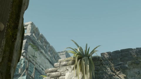 Close-up of the aim point just before the throw