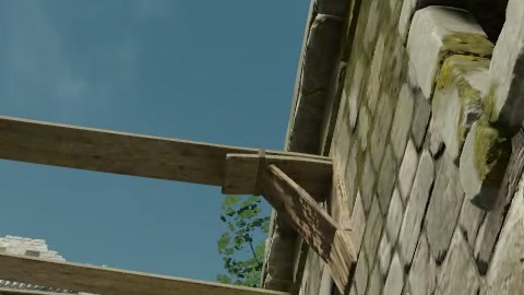 Close-up of the aim point just before the throw