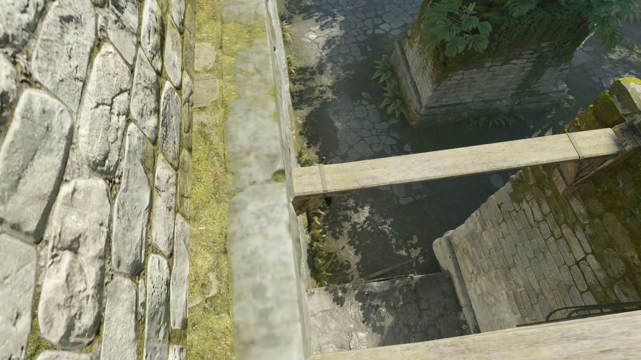 Third-person view of the setup position