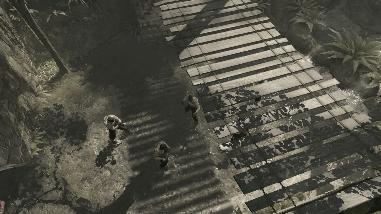 Third-person view of the setup position