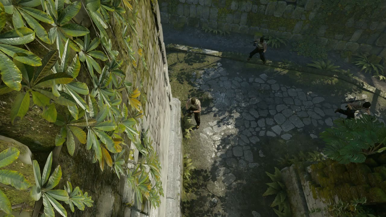 Third-person view of the setup position
