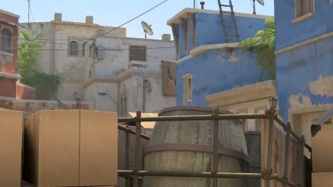 Close-up of the aim point just before the throw