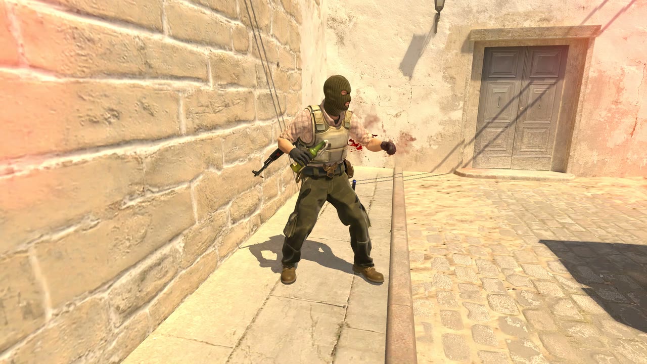 Third-person view of the setup position
