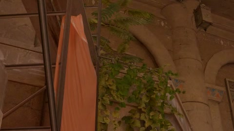 Close-up of the aim point just before the throw