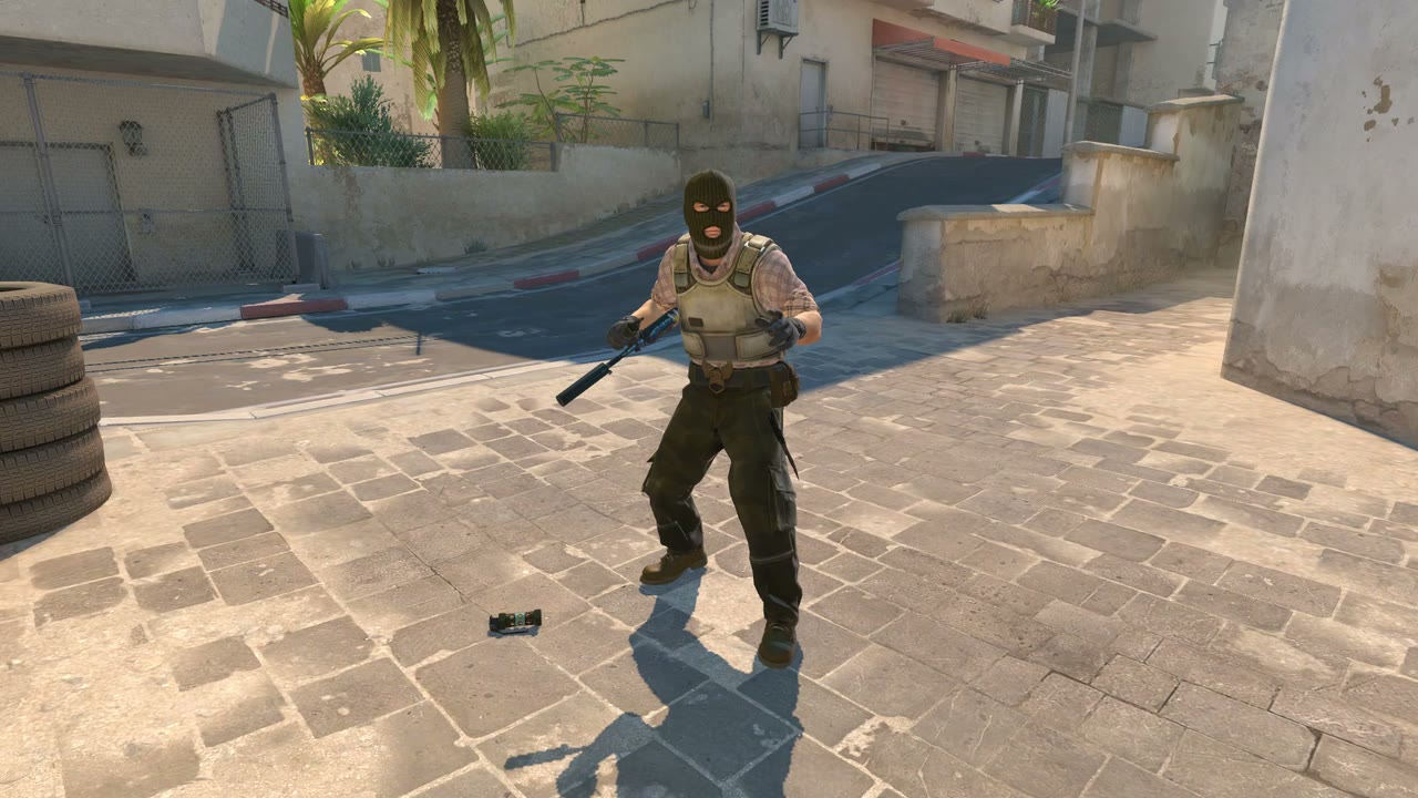 Third-person view of the setup position