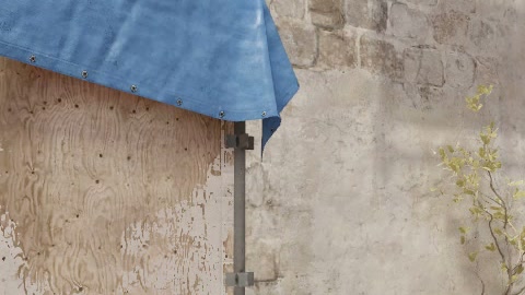 Close-up of the aim point just before the throw