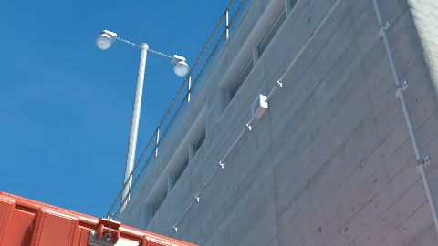 Close-up of the aim point just before the throw