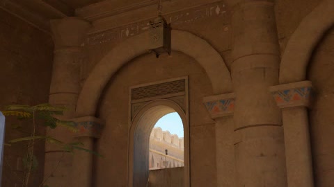 Close-up of the aim point just before the throw