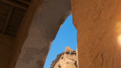 Close-up of the aim point just before the throw