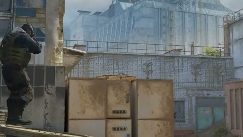 Close-up of the aim point just before the throw