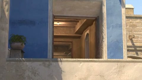 Close-up of the aim point just before the throw
