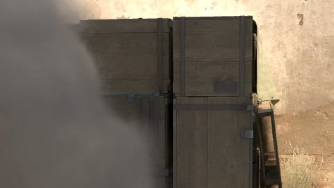 Close-up of the aim point just before the throw
