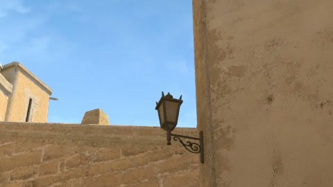 Close-up of the aim point just before the throw