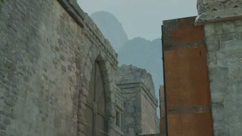 Close-up of the aim point just before the throw