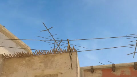 Close-up of the aim point just before the throw