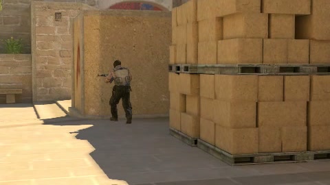 Close-up of the aim point just before the throw