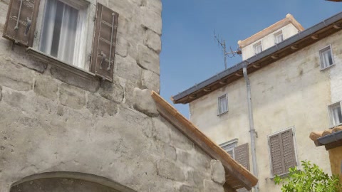 Close-up of the aim point just before the throw