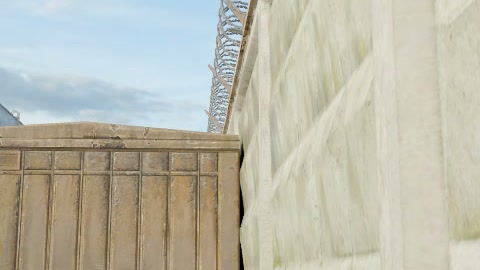 Close-up of the aim point just before the throw