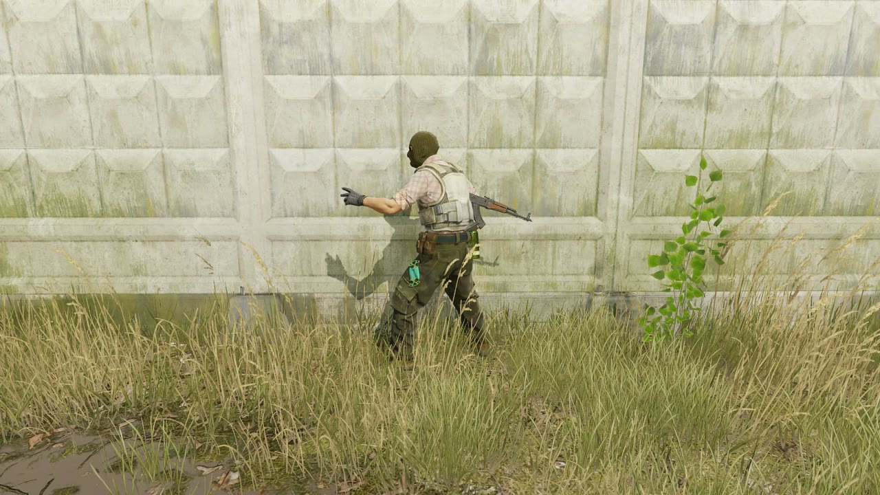 Third-person view of the setup position