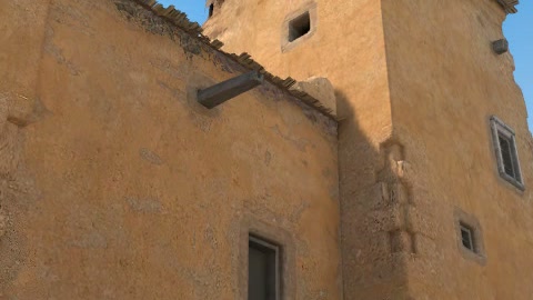 Close-up of the aim point just before the throw