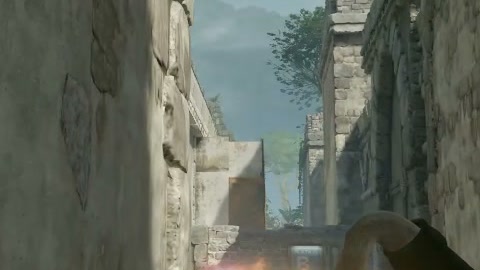Close-up of the aim point just before the throw