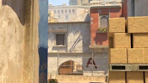 Close-up of the aim point just before the throw