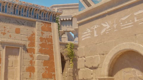 Close-up of the aim point just before the throw