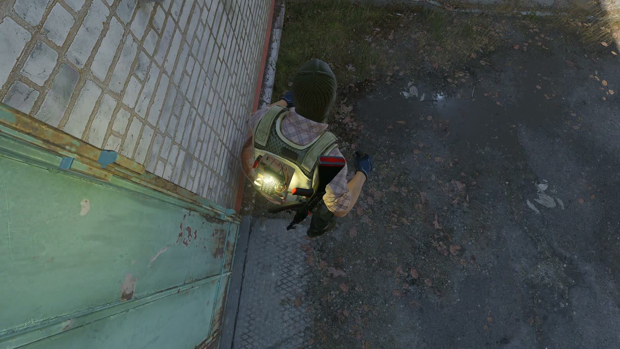 Third-person view of the setup position