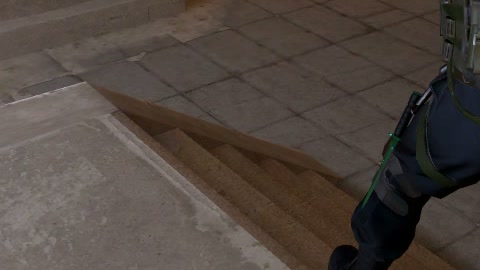 Close-up of the aim point just before the throw