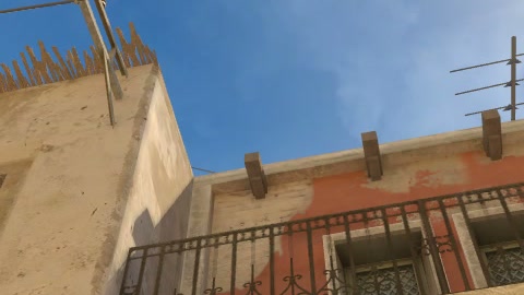 Close-up of the aim point just before the throw