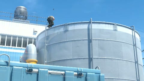 Close-up of the aim point just before the throw