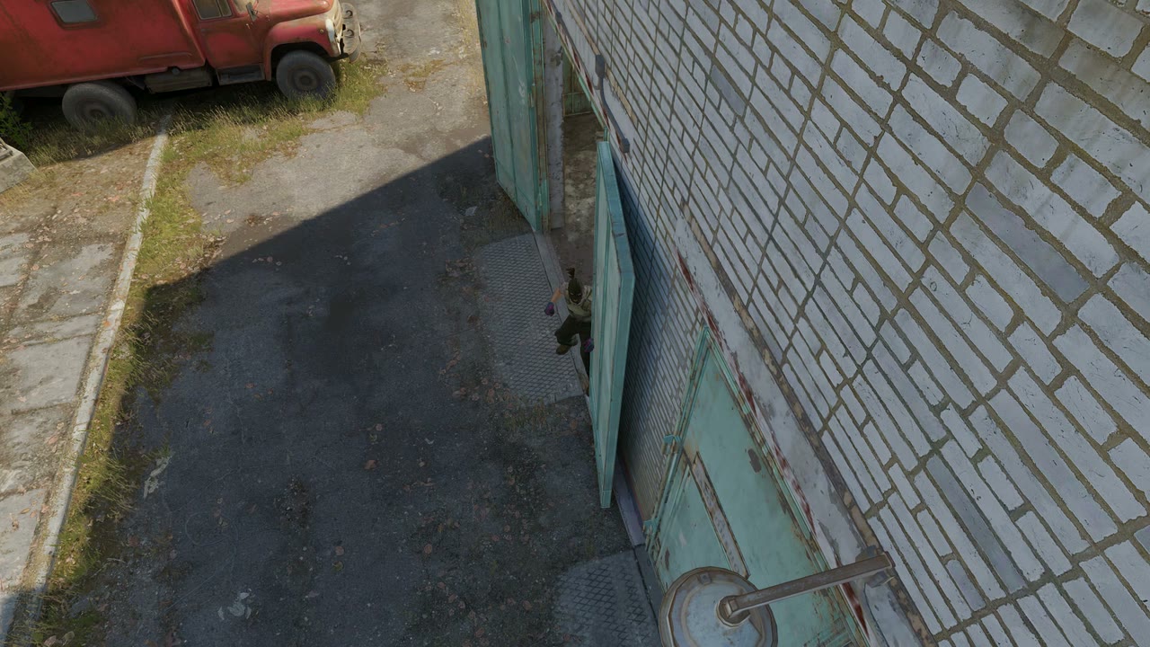 Third-person view of the setup position