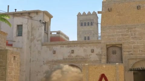 Close-up of the aim point just before the throw
