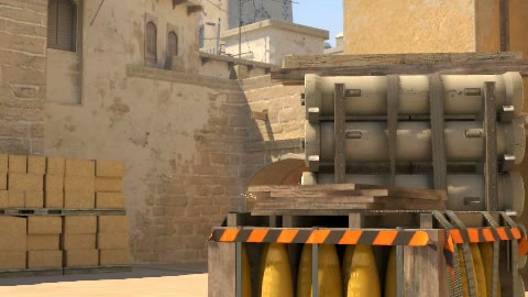 Close-up of the aim point just before the throw