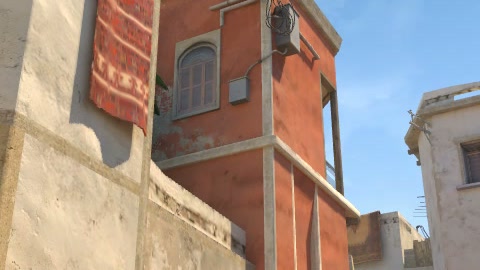Close-up of the aim point just before the throw
