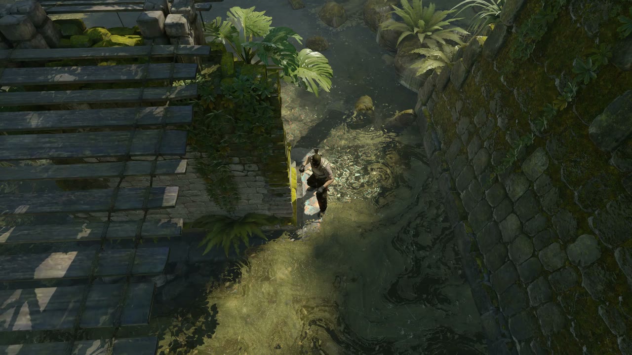 Third-person view of the setup position