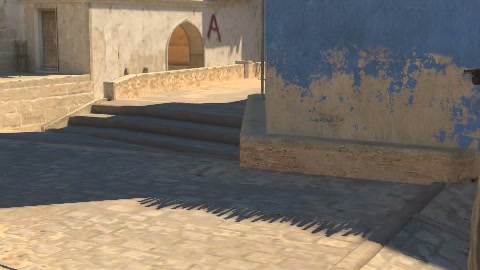 Close-up of the aim point just before the throw
