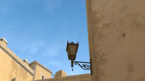 Close-up of the aim point just before the throw
