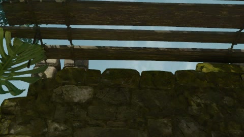 Close-up of the aim point just before the throw