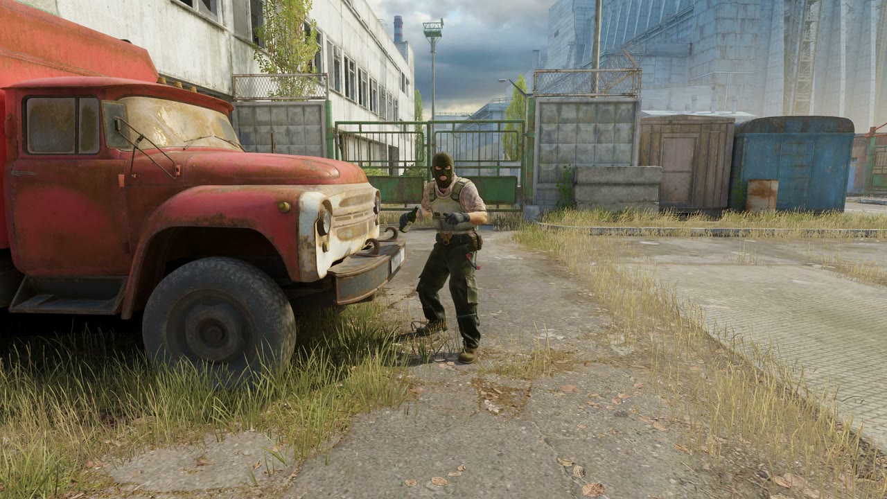 Third-person view of the setup position