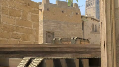 Close-up of the aim point just before the throw