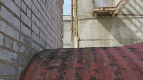 Close-up of the aim point just before the throw